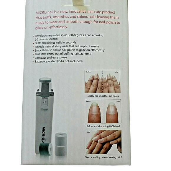 Emjoi Micro Nail Polisher Buffs Smooths Shines DIY Healthy Nails Home Care Kit - Picture 2 of 11